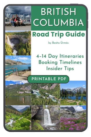 British Columbia Road Trip Guide ebook cover – 4 to 14 day itineraries