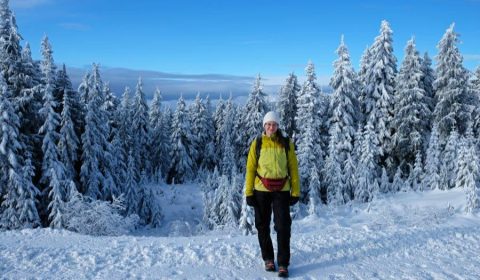 Pump Peak Hike In The Winter