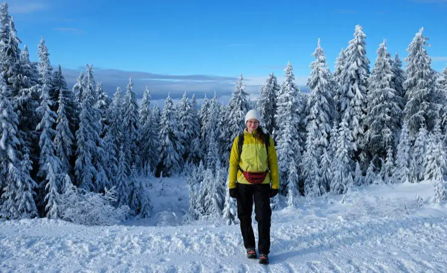 Pump Peak Hike In The Winter